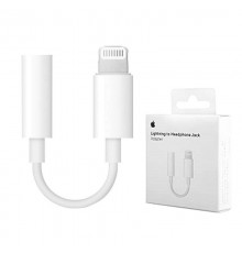 Adaptor Audio Lightning la Jack 3.5mm - Apple A1749 (MMX62ZMA/A) - Alb (Blister Packing)