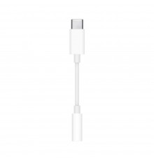 Apple - Audio Adapter (MU7E2ZM/A) - Type-C to Jack 3.5mm - Alb