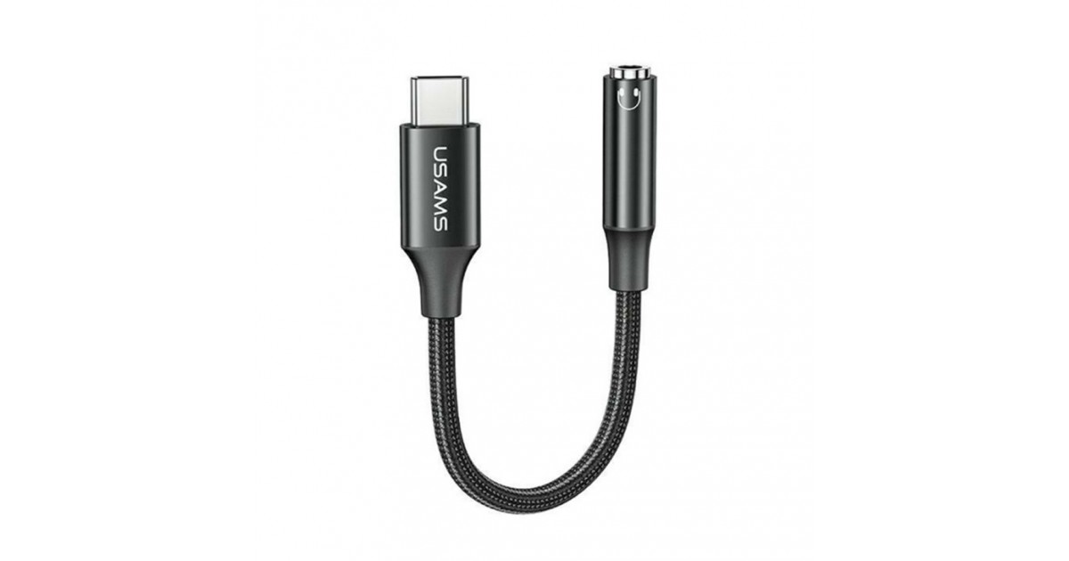 Cablu Adaptor audio Type-C la Jack Usams AU16 (US-SJ599) - Negru