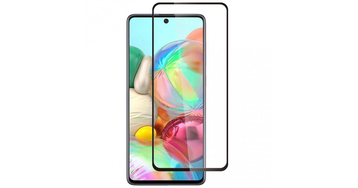 Folie Protectie Ecran pentru Samsung Galaxy S10 Lite / Galaxy A91, Sticla securizata, Negru