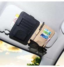 Suport pentru ochelari auto - Techsuit Car Sun Mount Organizer (CO- S1) - Negru