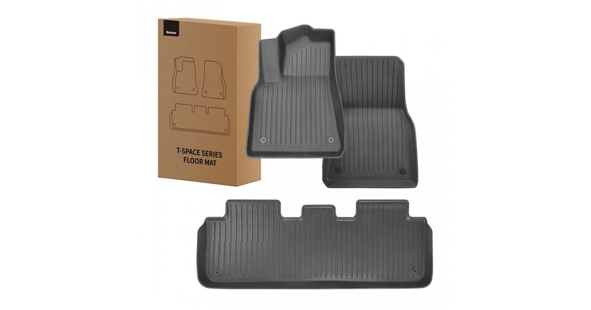 Set Covoare Auto pentru Tesla Model Y - Baseus (C20751300111-00) - Negru