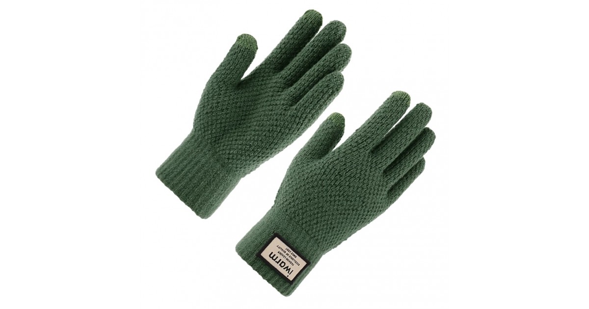 Manusi touchscreen - iWarm (ST0007) - Verde