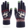 Manusi Touchscreen - Techsuit Raindeer Woolen (ST0002) - Albastru