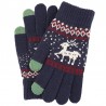 Manusi Touchscreen - Techsuit Raindeer Woolen (ST0002) - Albastru