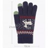 Manusi Touchscreen - Techsuit Raindeer Woolen (ST0002) - Albastru