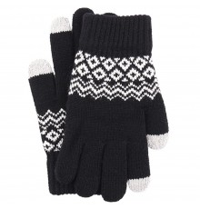 Manusi Touchscreen - Techsuit Knitting (ST0003) - Negru