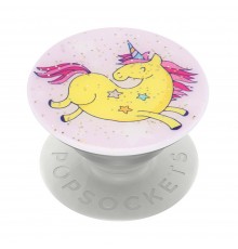 Suport pentru telefon - Popsockets PopGrip - Jumping Unicorn cu sclipici