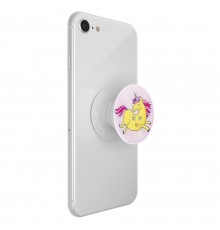 Suport pentru telefon - Popsockets PopGrip - Jumping Unicorn cu sclipici