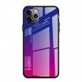 Husa iPhone 11 Pro - Gradient Glass, Albastru cu Violet