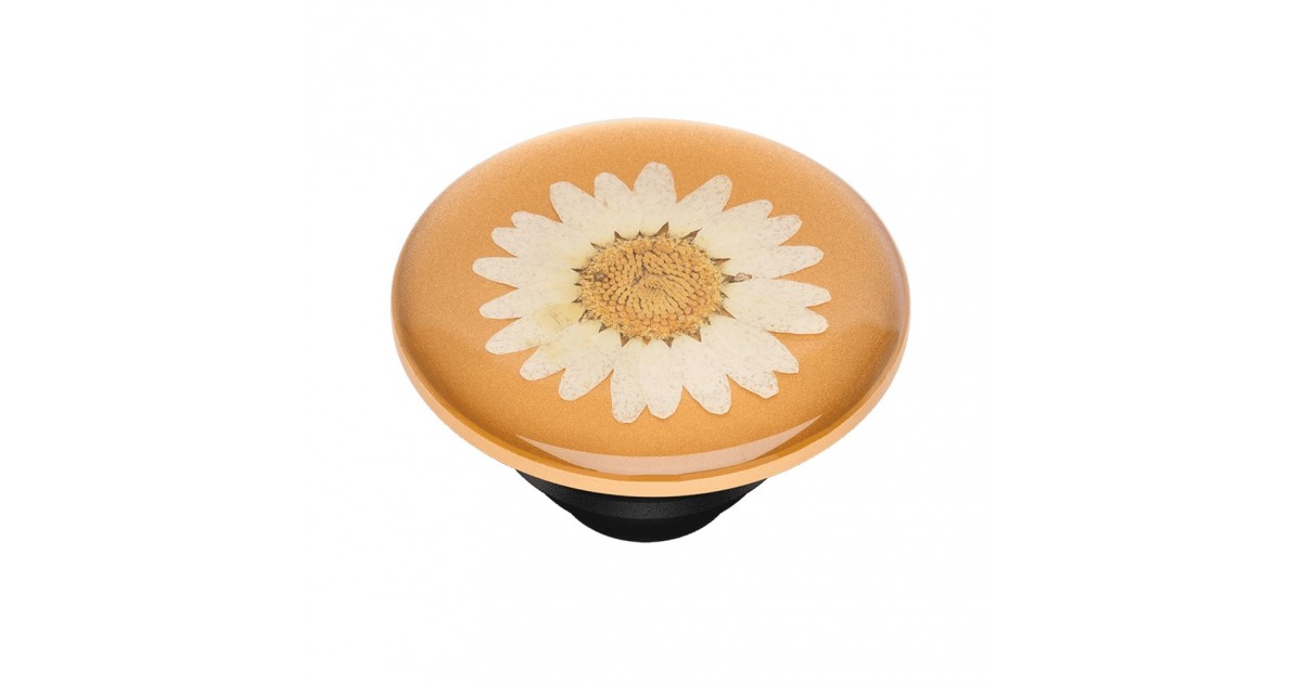 Suport pentru Telefon - Popsockets PopTop - Pressed Flower Daisy Alb