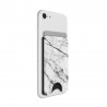 Portofel pentru telefon - PopSockets PopWallet - Alb Marble