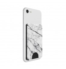 Portofel pentru telefon - PopSockets PopWallet - Alb Marble