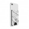 Portofel pentru telefon - PopSockets PopWallet - Alb Marble