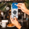 Portofel pentru telefon - PopSockets PopWallet - Alb Marble