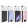 Portofel pentru telefon - PopSockets PopWallet - Alb Marble