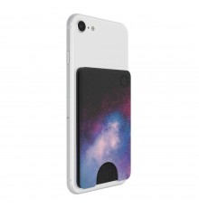 Portofel pentru telefon - PopSockets PopWallet - Albastru Galaxy