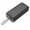 Baterie Externa 2x USB, Type-C, Micro-USB, 2A, 30000mAh - Hoco Smart (J111B) - Neagra