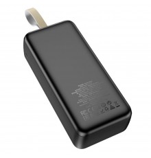 Baterie Externa 2x USB, Type-C, Micro-USB, 2A, 30000mAh - Hoco Smart (J111B) - Neagra