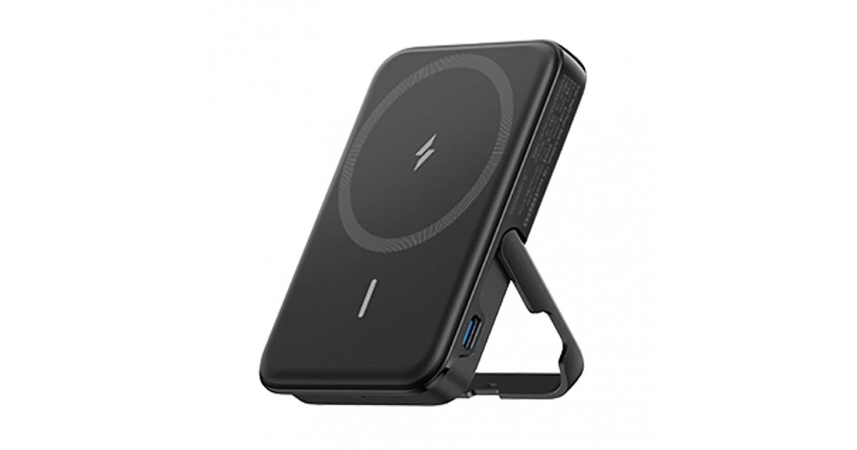 Baterie Externa Wireless, 5000mAh, 7.5W - Anker 322 (A1618G11) - Neagra