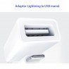 Cablu Adaptor OTG Lightning la USB 5Gbps - Yesido (GS10) - Alb