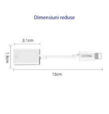 Cablu Adaptor OTG Lightning la USB 5Gbps - Yesido (GS10) - Alb