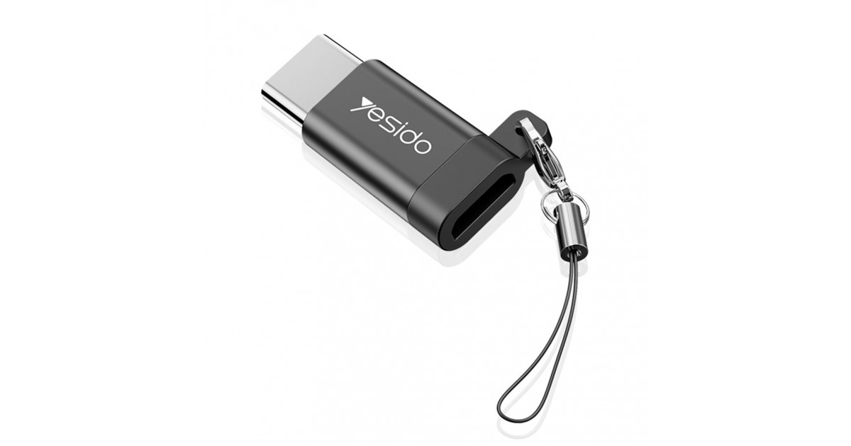 Adaptor OTG Micro-USB la Type-C 480Mbps - Yesido (GS04) - Negru