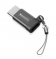 Adaptor OTG Micro-USB la Type-C 480Mbps - Yesido (GS04) - Negru