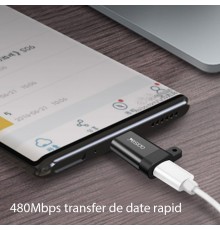 Adaptor OTG Micro-USB la Type-C 480Mbps - Yesido (GS04) - Negru