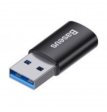 Adaptor din Aluminiu OTG, USB 3.1 la Type-C, 10Gbps - Baseus Ingenuity Series (ZJJQ000101) - Negru