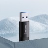 Adaptor din Aluminiu OTG, USB 3.1 la Type-C, 10Gbps - Baseus Ingenuity Series (ZJJQ000101) - Negru