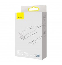 Adaptor USB-C la RJ45 LAN Port, 100Mbps - Baseus Lite Series (WKQX000213) - Gray