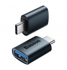 Adaptor Type-C to USB 3.2, 10 Gbps, cu OTG - Baseus Ingenuity Series (ZJJQ000003) - Albastru