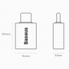 Adaptor Type-C to USB 3.2, 10 Gbps, cu OTG - Baseus Ingenuity Series (ZJJQ000003) - Albastru