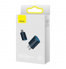 Adaptor Type-C to USB 3.2, 10 Gbps, cu OTG - Baseus Ingenuity Series (ZJJQ000003) - Albastru