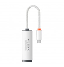 Adaptor USB-C to RJ45 LAN Port, 1000Mbps - Baseus Lite Series (WKQX000302) - Alb