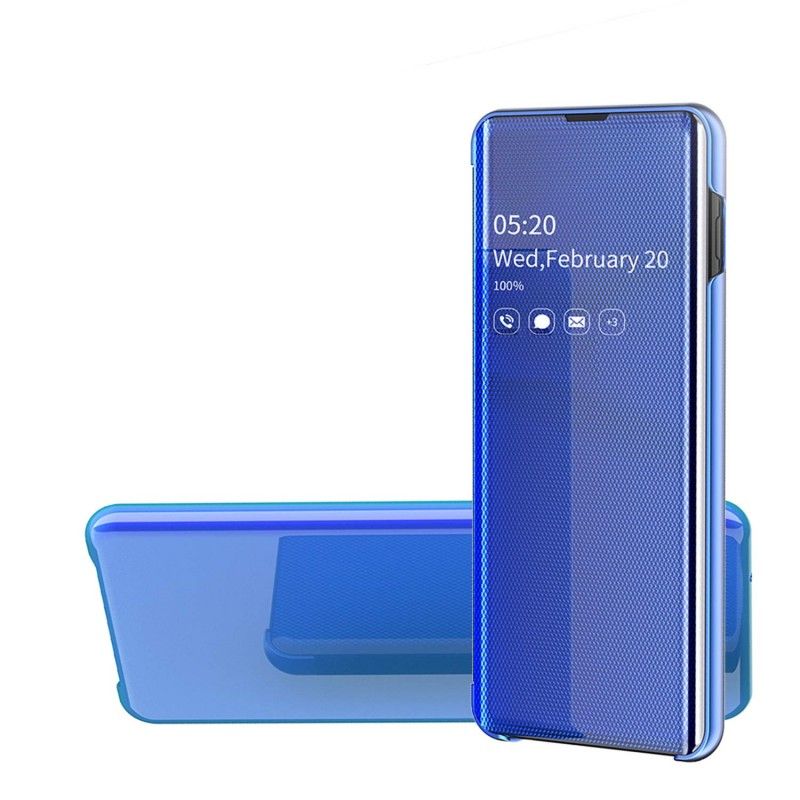 Husa Galaxy S10e - Noul Design Flip Mirror Clear Carte