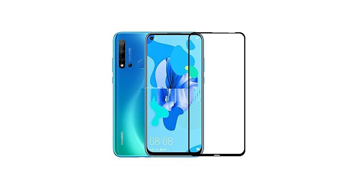 Folie Protectie Ecran pentru Huawei P20 Lite (2019), Sticla securizata, 3D 0.33mm, Negru