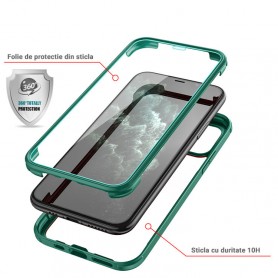 Husa iPhone 11 Pro - Protectie 360 grade Prime cu Sticla fata spate