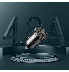 Incarcator Auto 2x USB, 4.8A - Baseus (CCALLP-01) - Negru