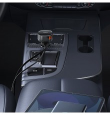 Incarcator Auto Type-C, Fast Charging, 60W + CabluType-C, 70cm - Baseus Enjoyment Pro (C00057802111-01) - Negru