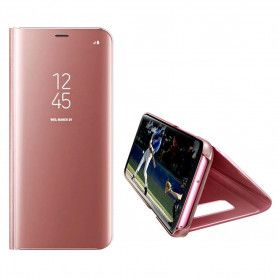 Husa Telefon Samsung Galaxy A41 - Flip Mirror Stand Clear View  - 4