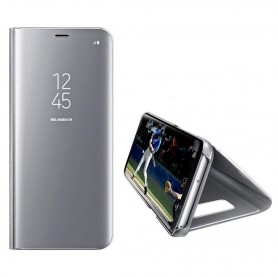 Husa Telefon Samsung Galaxy A41 - Flip Mirror Stand Clear View  - 5