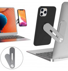 Suport Telefon Birou pentru Laptop / Monitor - Techsuit Foldable - Argintiu