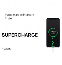 Incarcator pentru Priza, Fast Charging, 22.5W + Cablu Type-C, 5A, 1m - Huawei CP404 (HW-100225E00) - Alb (Bister Packing)