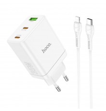 Lito - Wall Charger (LT-LC02) - Type-C PD20W, USB-A 18W, Fast Charging for iPhone, Samsung, iPad - Alb