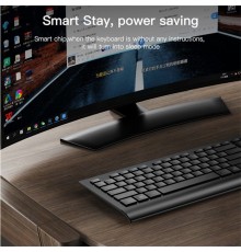 Yesido - Wired Keyboard and Mouse Set (KB13) - 2.4G Connection, Ergonomic Design - Negru