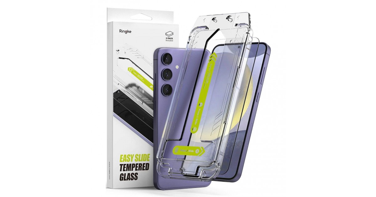 Folie pentru Samsung Galaxy S24 Plus (set 2) - Ringke Easy Slide Tempered Glass - Clear