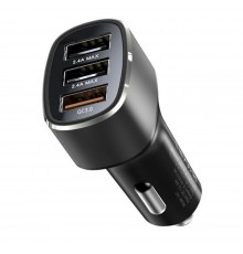 Incarcator Auto Dual USB, Fast Charging, QC3.0, 30W - JoyRoom (C-A09) - Negru