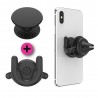 Suport pentru Telefon - Popsockets PopGrip + PopMount G2 Car Vent - Negru